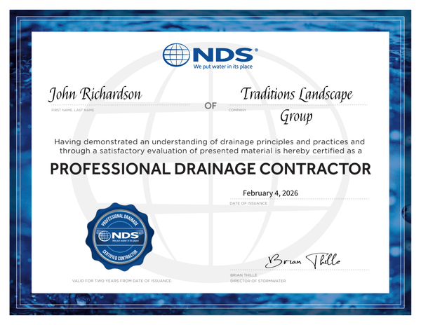 Authorized Unilock Contractor credential